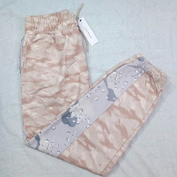 TOPMAN Splice Camo Joggers sz Small - Picture 2 of 11